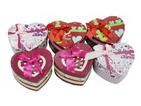 460634 Коробка для подарунків, 460677, серце, 8×7 см