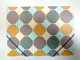 Папка на гумці A4 «Ромб», картонна, 215188, Імп (12/240)