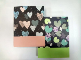 Папка на 4 кільця A4 картонна, Імп, 269236 "Квіти" (6/72)