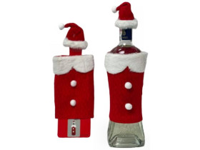 Одяг на пляшку НР "Костюм Діда Мороза" 90385 (12шт)