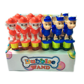 Мыльные пузыри DD001 (432шт) ЩП, 18см, фигурка, 24шт в дисплее