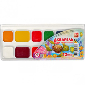 Фарба аквар.медова Зоо Міні 12кол.1249-08/38014 Луч (48шт)
