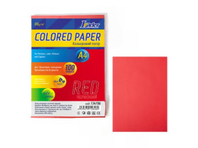 Бумага цветная А4/80 г/м², 100 л., красная, 134786