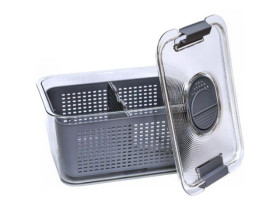 Контейнер 29*18*15см зі знімним кошиком 630-8762 пластик