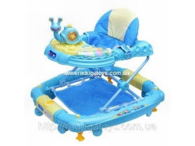 Ходунки M 0537-1 (1шт) 2в1 с качалкой, синие