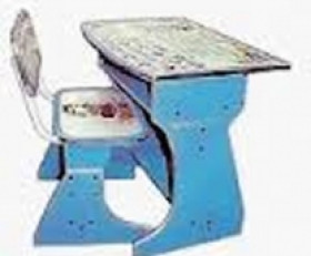 Парта НВ 2029-01 (1шт) регулир-я высота, синяя