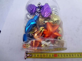 Іграшки ялинкові 121, асорті в коробці 25шт (48уп)