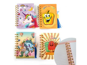 Блокнот на пружині 14×9 см, 58 арк., JF-30 (12 шт.)