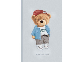 Блокнот А6, клітинка, інтегрована обкладинка, 80 арк., Школярик, 7036К (4/24)