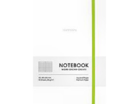 Тетрадь А5 7115К White кл, PU, ​​твердый переплет, крем 96л Школярик (12шт)