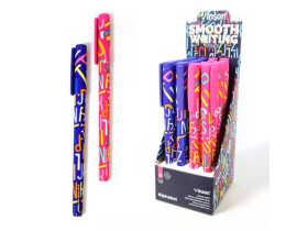 Ручка масляна Vinson Alphabet  А-28 синя 0,7мм (20шт) 001787