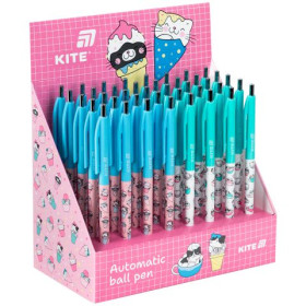 Ручка Kite кулькова автоматична Ice & Cup K25-361-2, синя (40)
