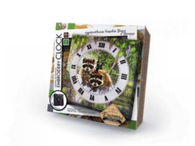 Годинник з вишивкою гладдю 01-01 "Embroidery clock" Звірі