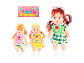 HU Кукла 728 (288шт) Света, 17см, 3 вида, в кульке, 11,5-24-5см