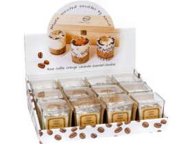 Ароматична свічка KF005-1 "Lavender" у склянці 7*7*7,5см (12шт)