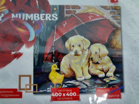 02-07 Мікс2 КрНЕ Картина за номерами, пензлик+фарби 40*40см Данко Тойс
