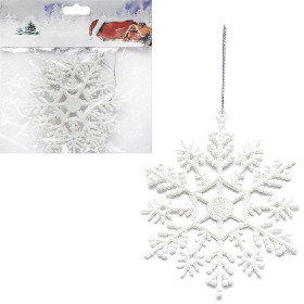 Набір ялинкових іграшок 2шт "Сніжинка" 10*10см HL22395