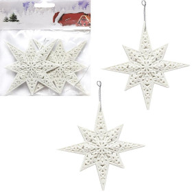Набір ялинкових прикрас 2шт "Зірка" 12*12см HL222248 (1уп)