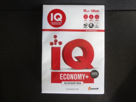 Папір офісний А4 IQ Economy+ 80 г/м², 500 арк. (5 уп./ящ.)