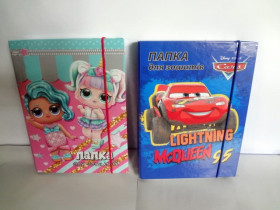 Папка для зош.*L* на резин.0030 К (10шт)