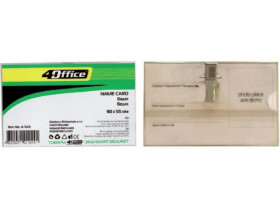 Бейдж 4OFFICE 4-343 з кліпом і булавкою 250мкм/5,5*9см (50шт) Бейдж 4OFFICE 4-343 з кліпом і булавкою 250мкм/5,5*9см (50шт)