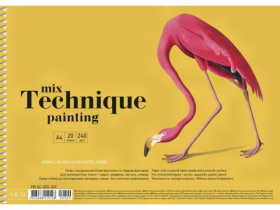 Альбом 309 пруж.20арк/240 Школярик, для змішаних технік (36шт)