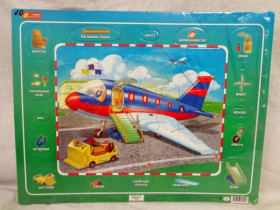 6334-3 Пазлы на планшете "Самолёт" (19,9)