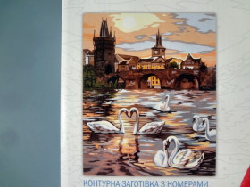 01-04U Картина по номерам, кисточка+краски 40*50см Данко Тойс