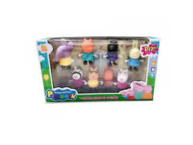 Набір героїв YM 765-11 (8 фігурок героїв, гумова голова, рухомі деталі, в коробці