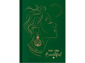 Блокнот А5 ТП-105 тверда палітурка матова ламінація,тиснення, 64 арк, блок - папір "Creamy" (8шт)