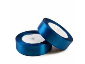 Стрічка атласна №25 синя 2,5см*36у (5шт)