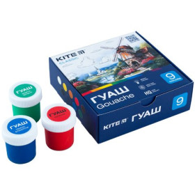 Фарби гуашеві Kite Classic  9 кол., 20 мл K-072 1/18