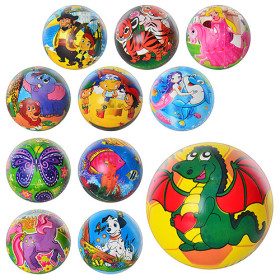 Мяч детский MS 2072 (240шт) 9дюймов, рисунок, 51-56г