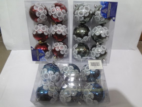 Шари ялинкові 9288, 8см 6шт/наб (64наб)