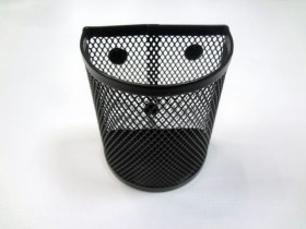 Стакан метал.чорний на магнітах 10*13см Імп 562013 напівкруг.