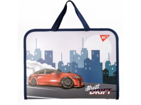 Папка-портфель Yes FC на блискавці з тканинними ручками Drift Attack 492245