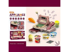 Касовий апарат 6763 A (36/2) підсвіч,звук,мікрофон,продукти,в коробці