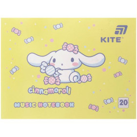 Зошит для нот Kite А5, 20 аркушів CR26-405, Cinnamoroll