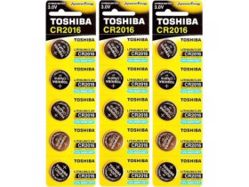 Батарейка Toshiba таблетка CR 2016 (5шт)