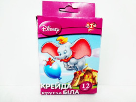 400055 Крейда біла "1Вересня" 12шт, кругла