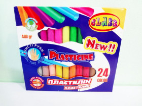 Пластилін Чисті руки 24кол 400гр CLASS 7629 (30шт)