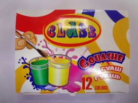 Фарба гуашева 12/120мл CLASS 7619 (12шт)