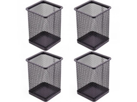 Стакан для ручок метал.квадрат чорний 562030/10(12/96)