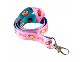 Стрічка для бейджа із карабіном Yes "Sweet Cream" 940333