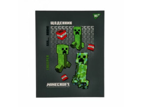 Щоденник шкільний YES твердий Minecraft Creeper, A5, 40 аркушів 911639