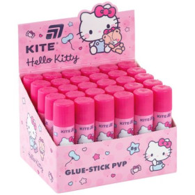 Клей-олівець Kite HK26-130, 8 г з індикатором PVP, Hello Kitty (30шт)