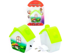 Нічник з датчиком освітлення "Будиночок", 8×7×4 см, W-881237