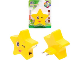 Нічник з датчиком освітлення "Зірочка" 8*8*3см W-881235