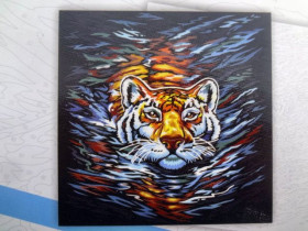 02-03U Картина по номерам, кисточка+краски 40*40см Данко Тойс