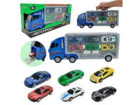 Трейлер із машинками арт. PS 006-1 короб. 34,5*14,9*9,5см